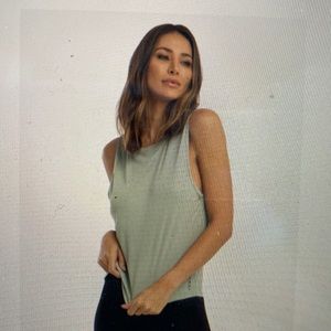 Koral muscle Marlowe tank green sage brand new